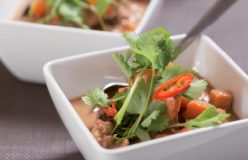 Beef, sweet potato and coconut curry