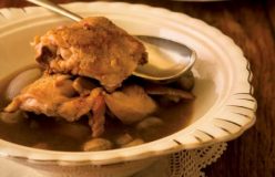 Chicken, mushroom and bacon casserole