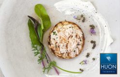 Hot Smoked salmon Rillettes with herbed cr&egrave