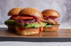 BBQ Lamb and Maple Burgers